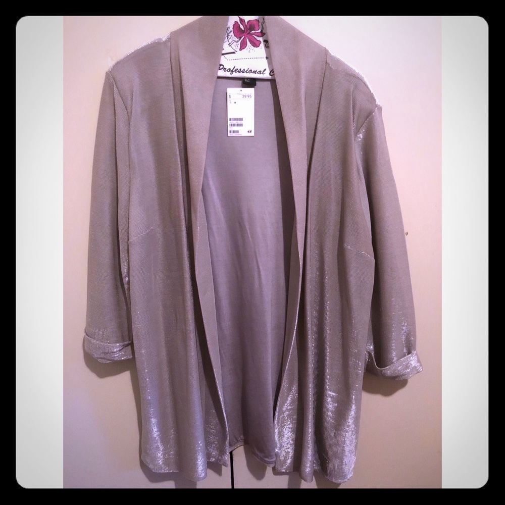 Shimmer Silver Blazer